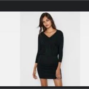 Express black dolman sleeve sweater dress